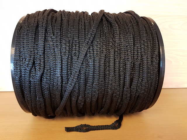 ResQ-rope zwart op haspel